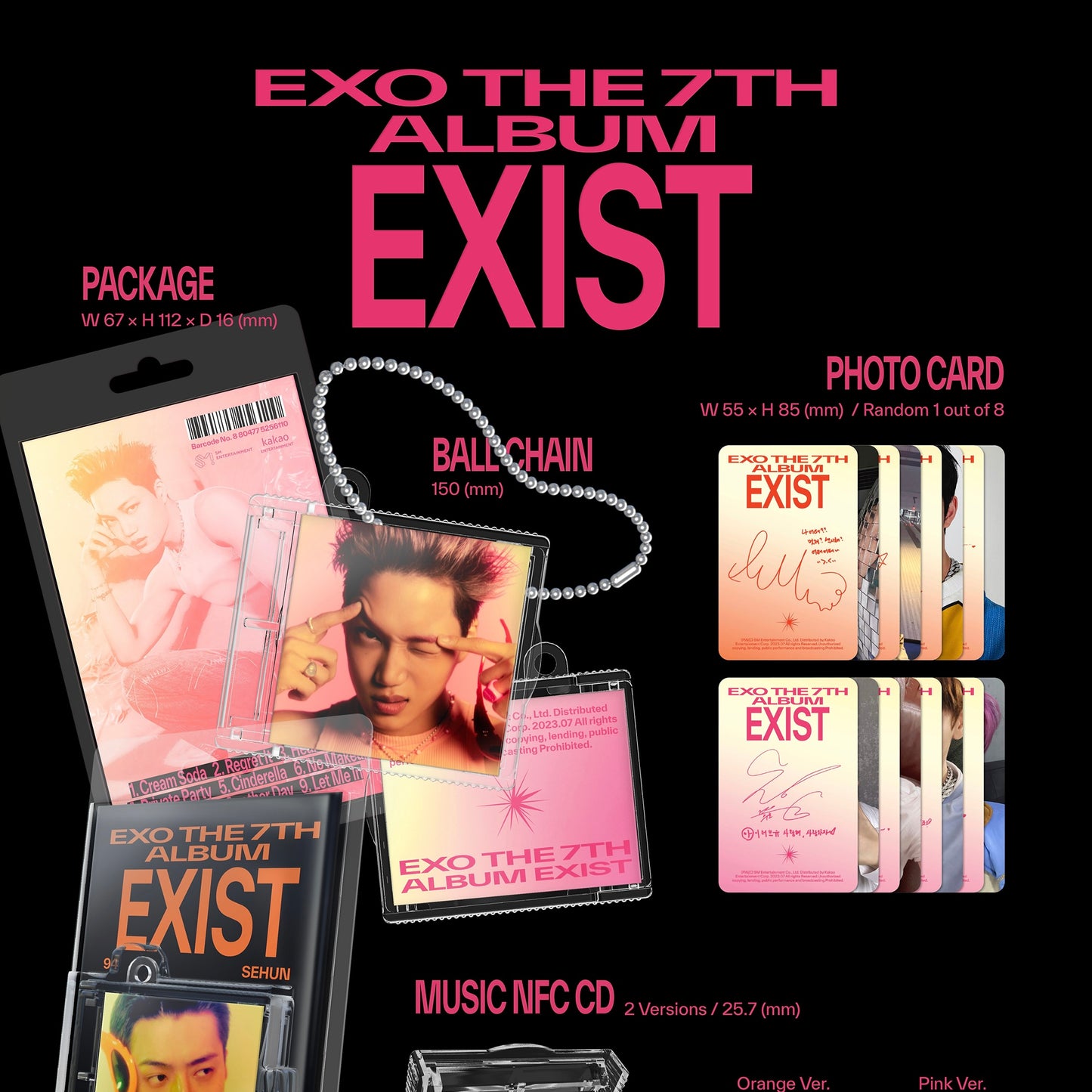 EXO - The 7th Album [EXIST] (SMini Ver.) (Smart Album)