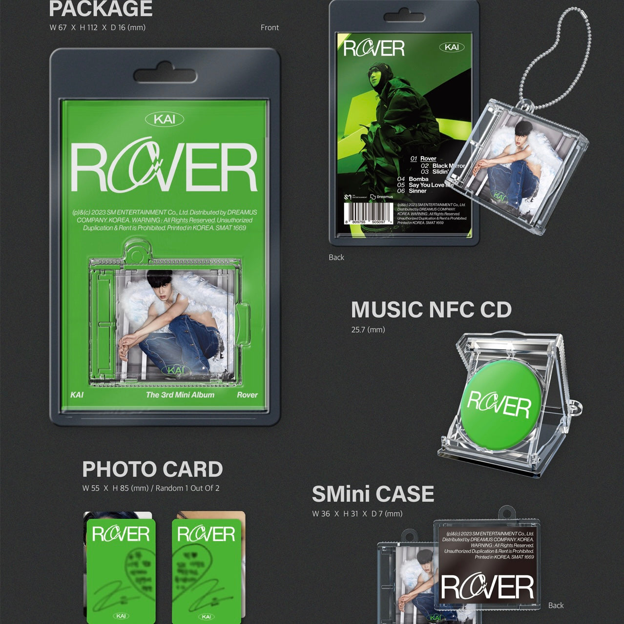 EXO- KAI - The 3rd Mini Album [Rover]