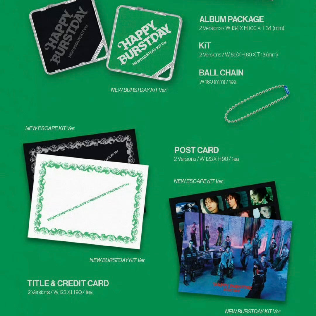 SEVENTEEN - 5th Album [HAPPY BURSTDAY] (KiT Ver.)
