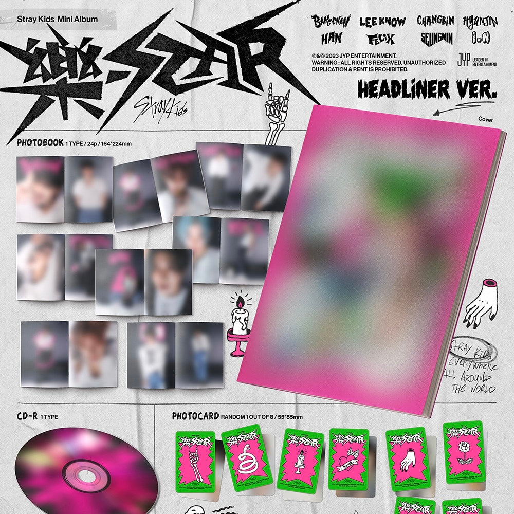 Stray Kids - Mini Album [樂-STAR] (HEADLINER VER.)