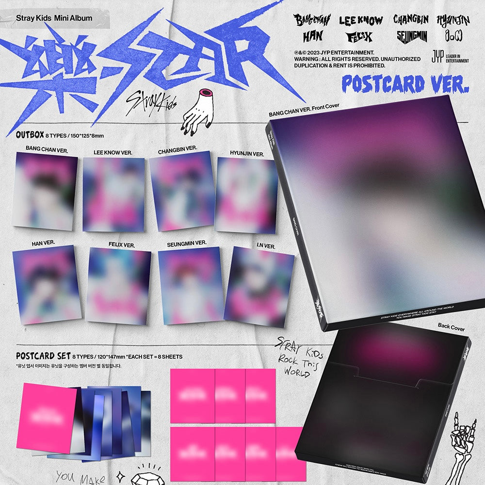 Stray Kids - Mini Album [樂-STAR] (POSTCARD VER.)