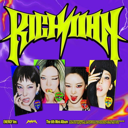 aespa - 6th Mini Album [Rich Man] (ENERGY Ver.)(Random Ver.)(Pre-Order Benefit)